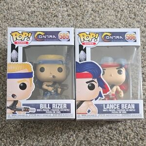 Funko Pop! Games Contra Bill Rizer and Lance Bean Figures